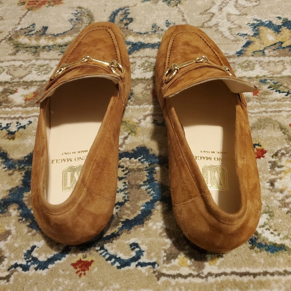 BRUNO MAGLI Simona Loafer In Cognac Suede - Picture 4 of 9